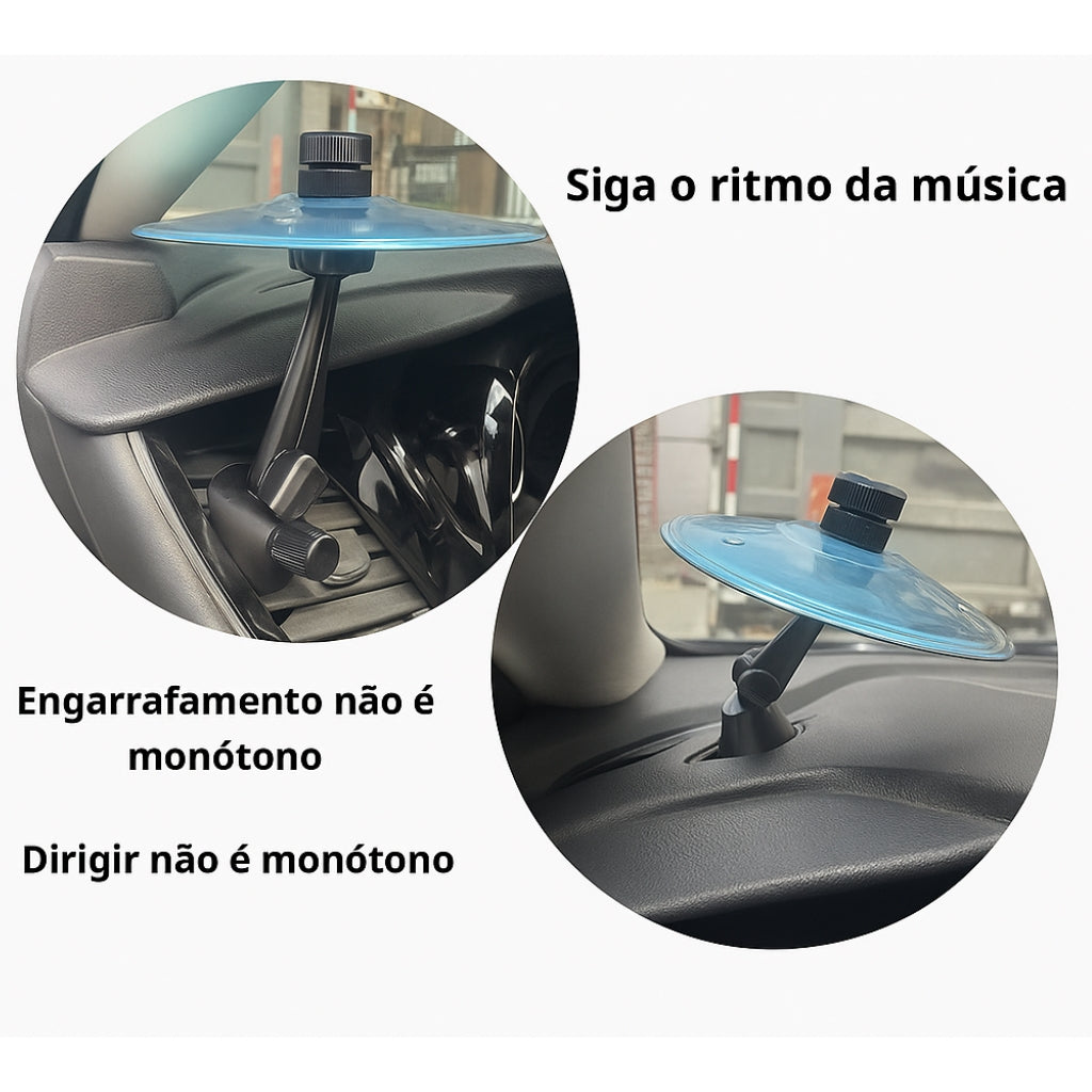 DriveBeat™ – Mini Prato de Bateria para Carro